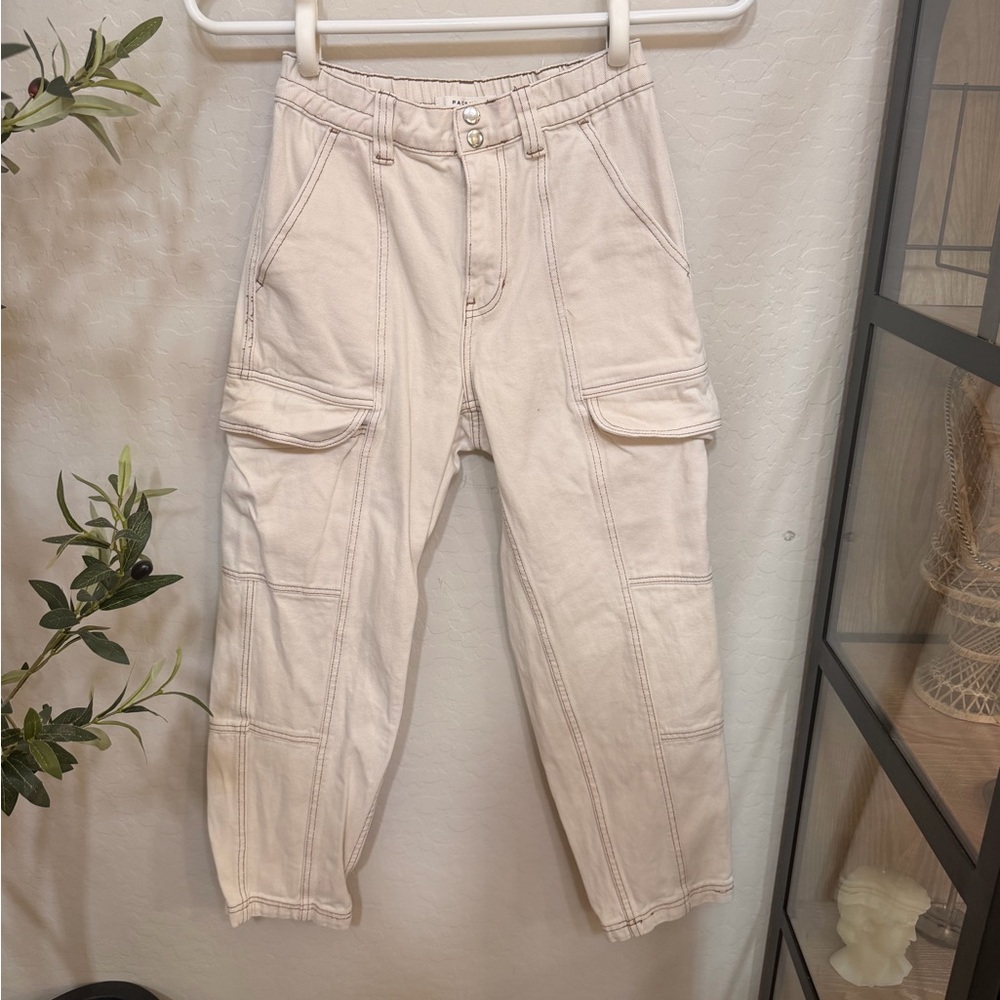PacSun Cream Elastic Waist Pants 100% Cotton